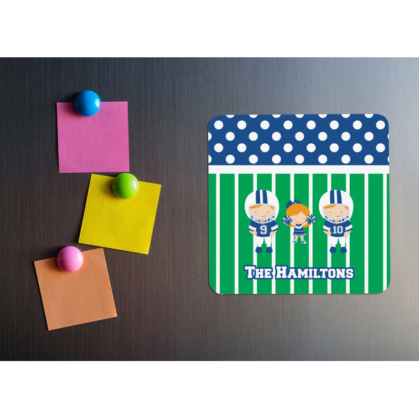 Football Square Fridge Magnet - LIFESTYLE