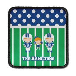 Football Iron On Square Patch w/ Multiple Names