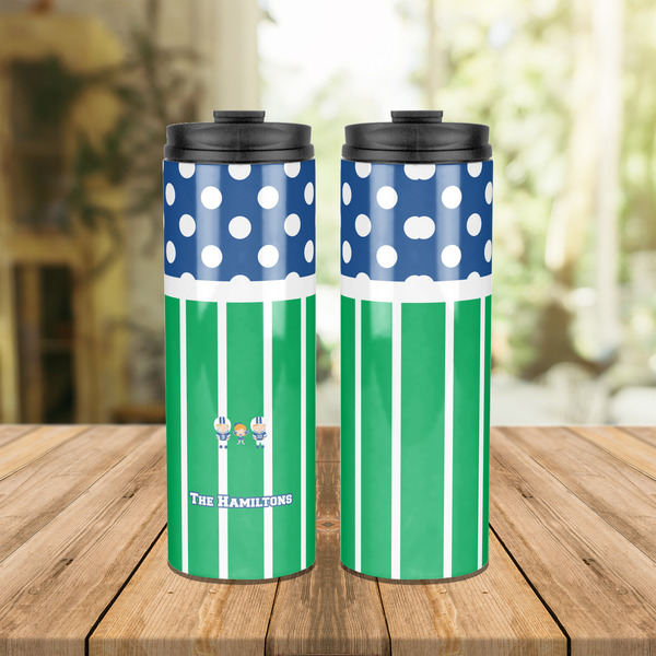 Football Stainless Steel Tumbler - Lifestyle
