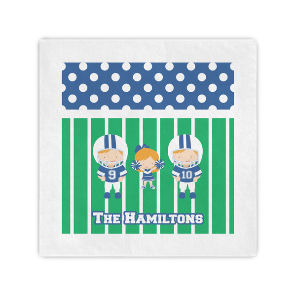 Custom Football Standard Cocktail Napkins (Personalized)