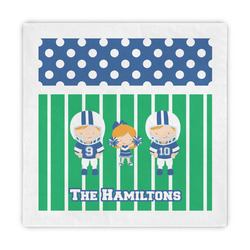 Football Standard Decorative Napkins (Personalized)