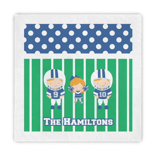 Custom Football Standard Decorative Napkins (Personalized)