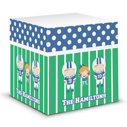 Football Sticky Note Cube (Personalized)