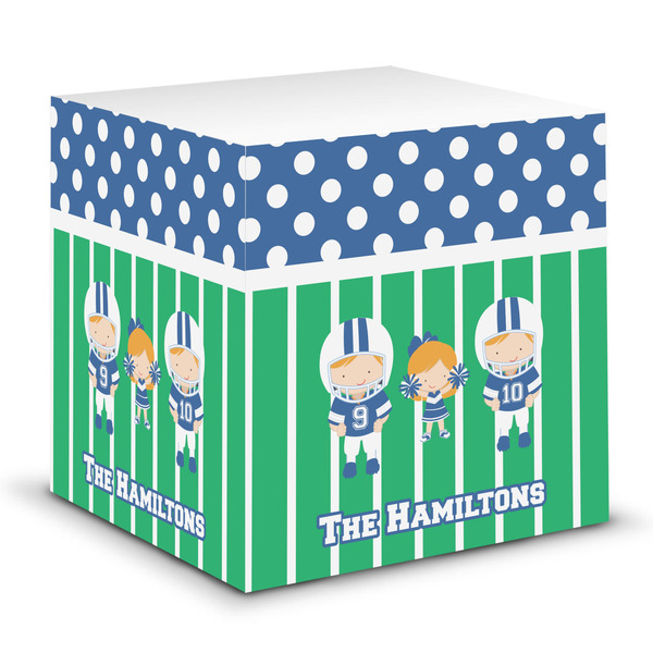 Custom Football Sticky Note Cube (Personalized)