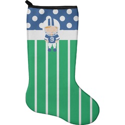 Football Holiday Stocking - Single-Sided - Neoprene (Personalized)