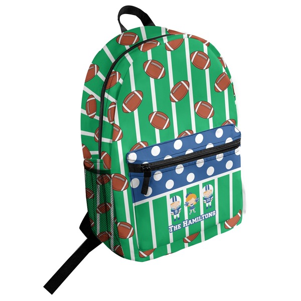 Custom Football Student Backpack (Personalized)