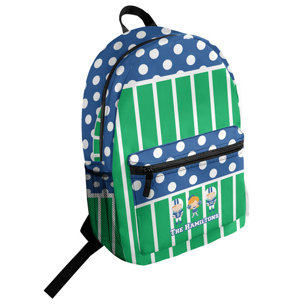 Custom Football Student Backpack (Personalized)
