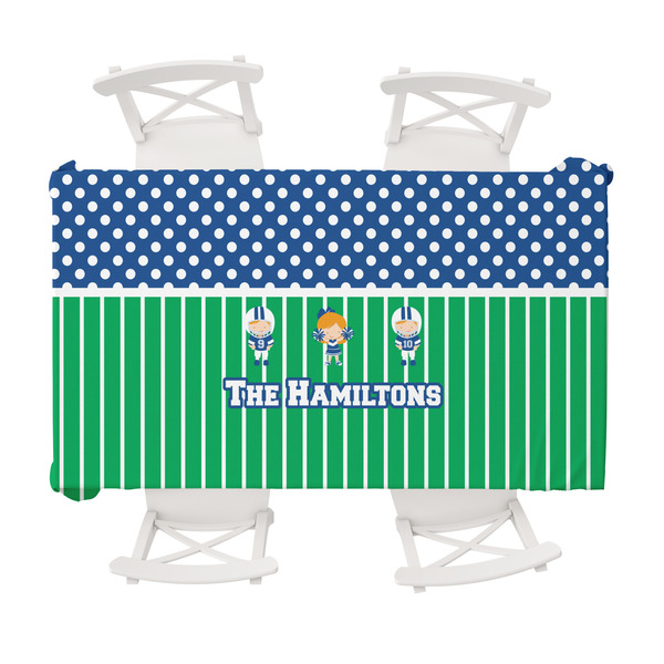Custom Football Tablecloth - 58"x102" (Personalized)