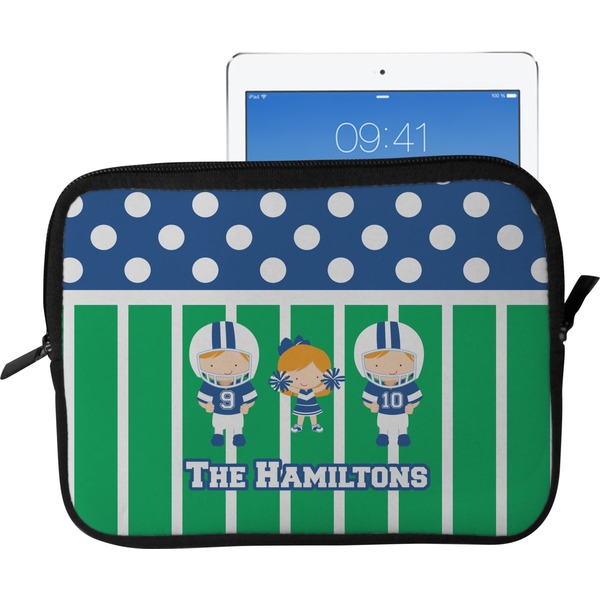 Custom Football Tablet Case / Sleeve - Large (Personalized)