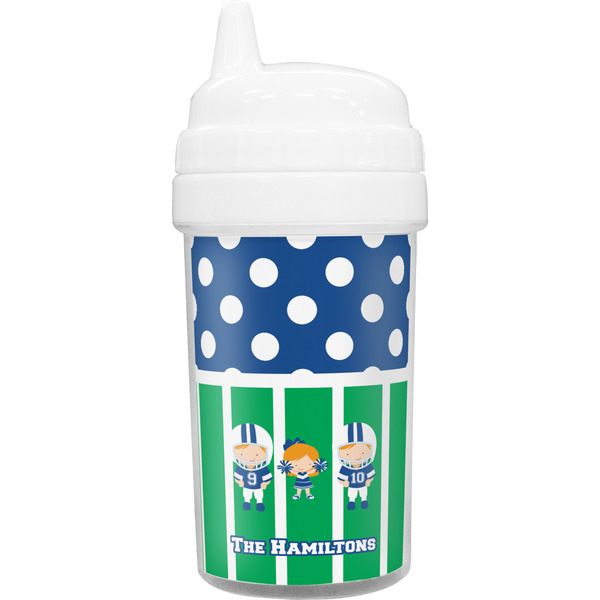 Custom Football Toddler Sippy Cup (Personalized)