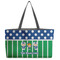 Football Beach Totes Bag - w/ Black Handles (Personalized)