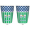 Football Trash Can White - Front and Back - Apvl