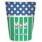 Football Waste Basket - Double Sided (White) (Personalized)