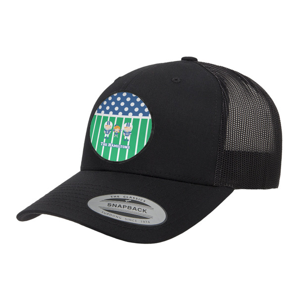 Custom Football Trucker Hat - Black (Personalized)