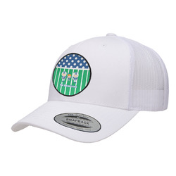 Football Trucker Hat - White (Personalized)