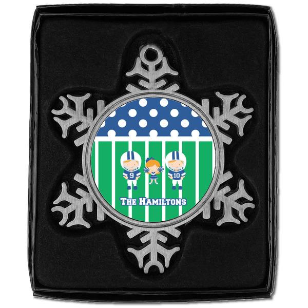Football Vintage Snowflake - In box