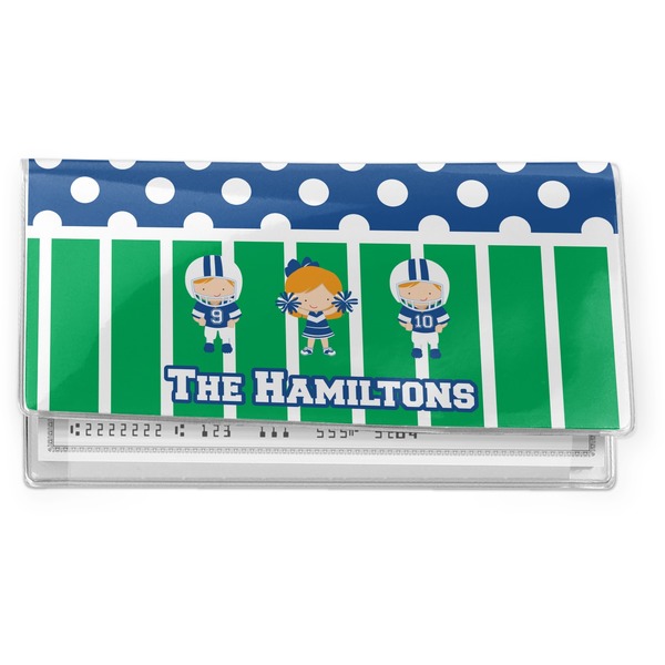 Custom Football Vinyl Checkbook Cover (Personalized)