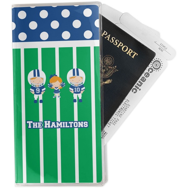 Custom Football Travel Document Holder