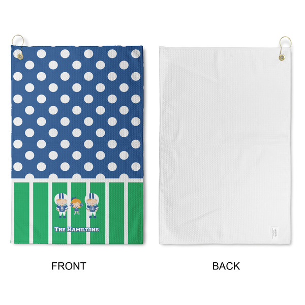 Football Waffle Weave Golf Towel - Approval
