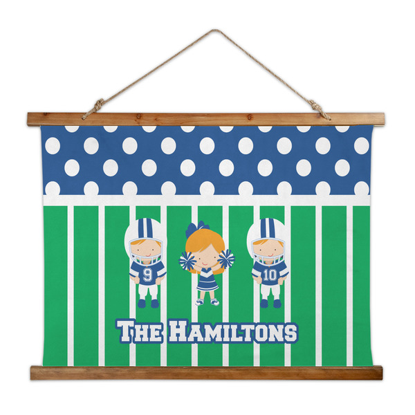 Custom Football Wall Hanging Tapestry - Wide (Personalized)