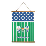Football Wall Hanging Tapestry - Tall (Personalized)