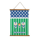 Football Wall Hanging Tapestry - Tall (Personalized)