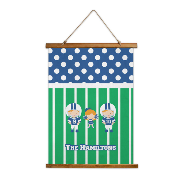 Custom Football Wall Hanging Tapestry - Tall (Personalized)