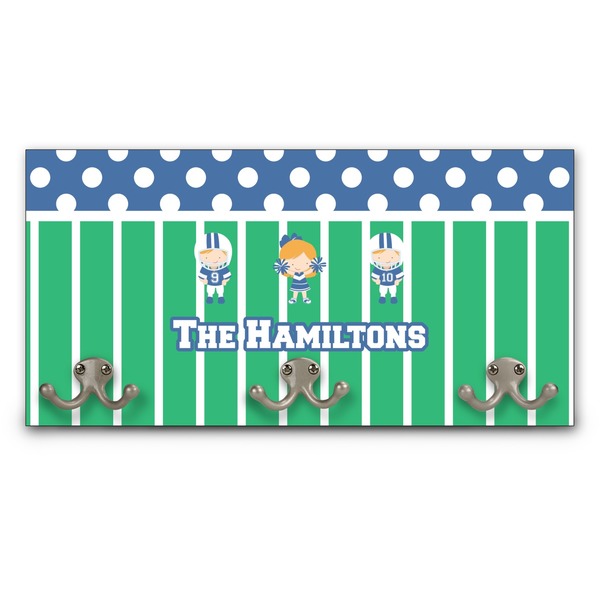 Custom Football Wall Mounted Coat Rack (Personalized)