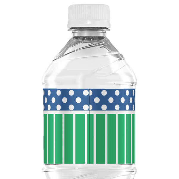 Football Water Bottle Label - Back View