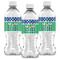 Football Water Bottle Labels - Front View