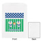 Football White Treat Bag - Front & Back View