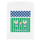 Football White Treat Bag - Front View