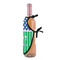 Football Wine Bottle Apron - DETAIL WITH CLIP ON NECK