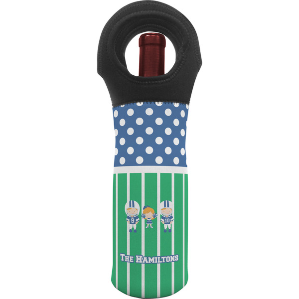 Custom Football Wine Tote Bag (Personalized)