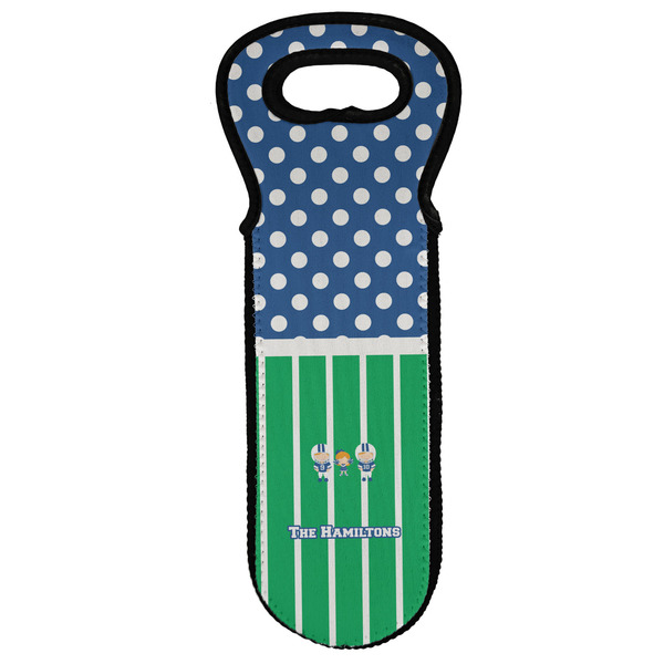 Custom Football Wine Tote Bag (Personalized)