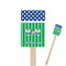 Football Rectangle Wooden Stir Sticks (Personalized)