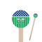 Football 7.5" Round Wooden Stir Sticks - Single Sided (Personalized)