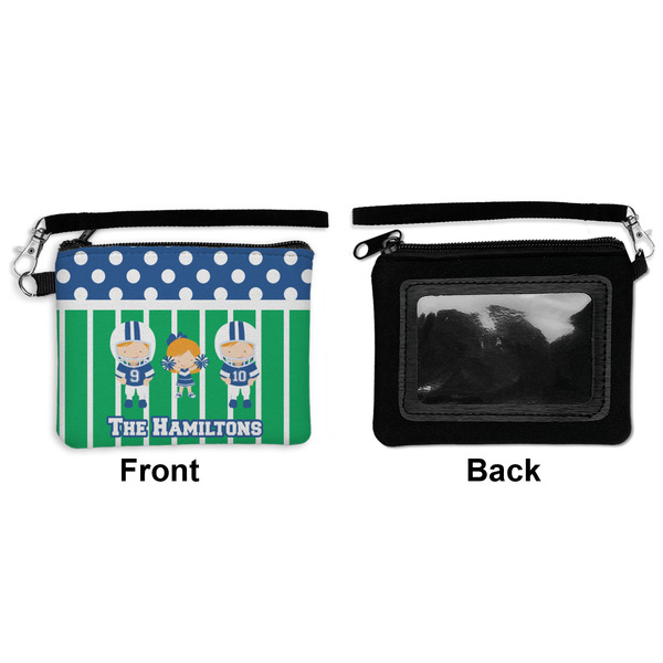 Football Wristlet ID Cases - Front & Back