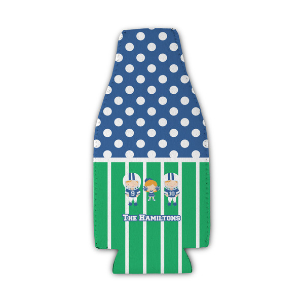 Custom Football Zipper Bottle Cooler (Personalized)