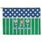 Football Zipper Pouch Large (Front)