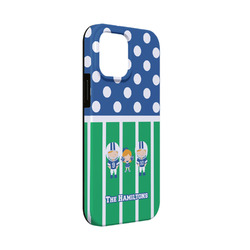 Football iPhone Case - Rubber Lined - iPhone 13 Mini (Personalized)
