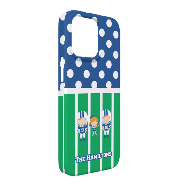 Custom Football iPhone Case - Plastic - iPhone 13 Pro Max (Personalized)