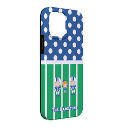 Football iPhone Case - Rubber Lined - iPhone 13 Pro Max (Personalized)