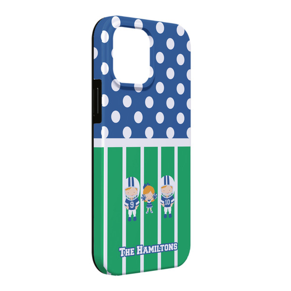 Custom Football iPhone Case - Rubber Lined - iPhone 13 Pro Max (Personalized)