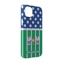 Football iPhone Case - Plastic - iPhone 14 (Personalized)