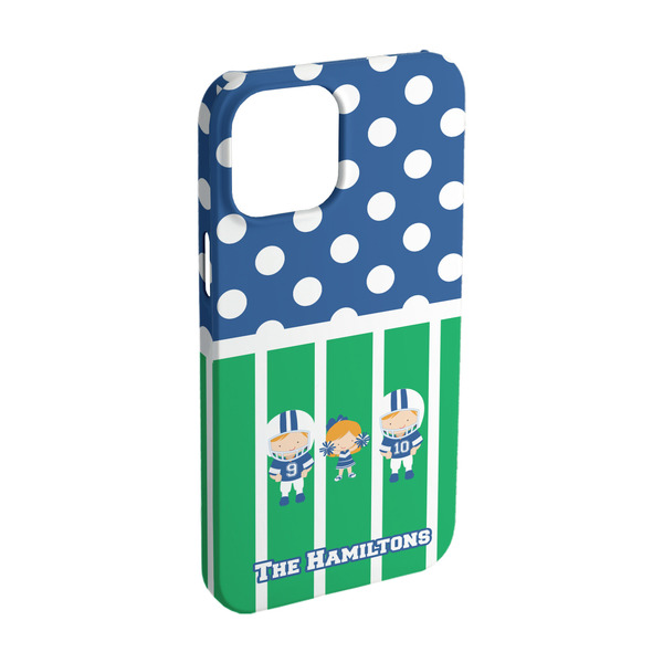Custom Football iPhone Case - Plastic - iPhone 15 (Personalized)