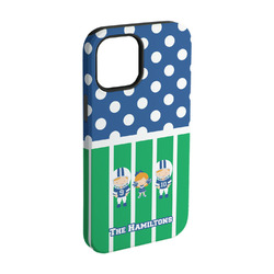 Football iPhone Case - Rubber Lined - iPhone 15 Pro (Personalized)