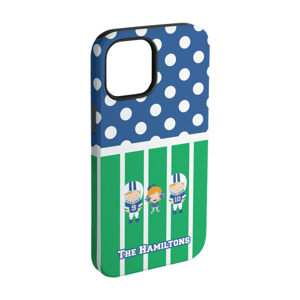 Custom Football iPhone Case - Rubber Lined - iPhone 15 (Personalized)