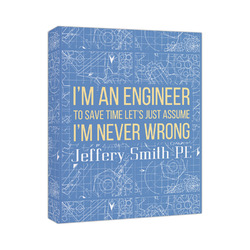 Engineer Quotes Canvas Print - 11x14 (Personalized)
