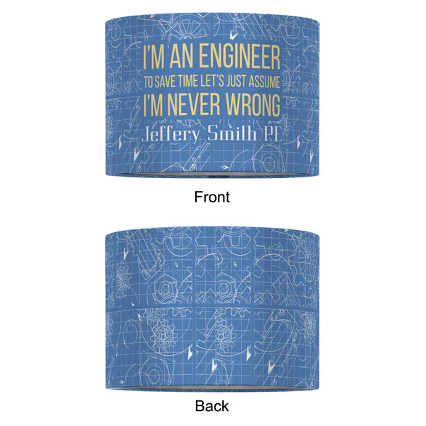 Engineer Quotes 12" Drum Lampshade - APPROVAL (Fabric)